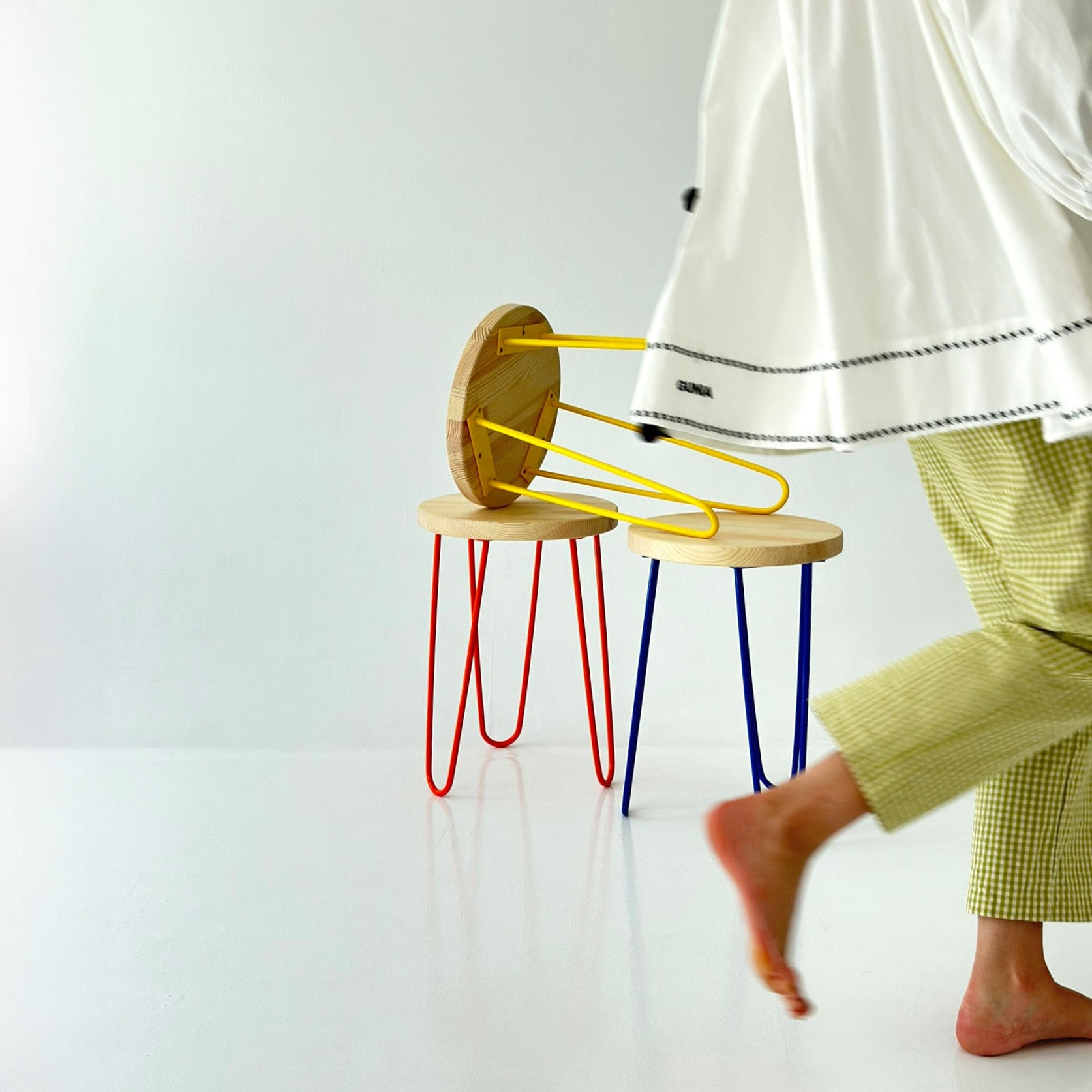 Hairpin Leg Stool