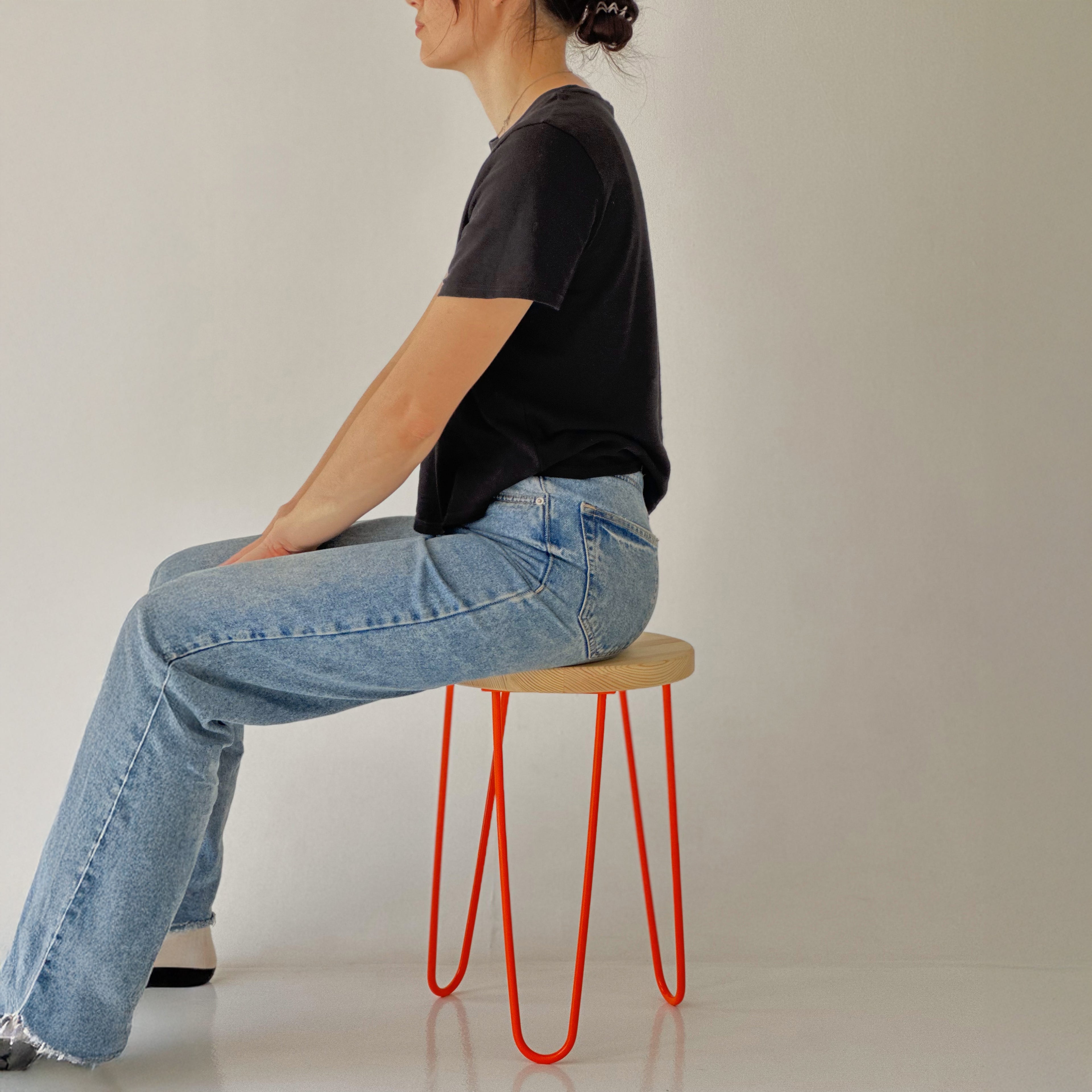 Hairpin Leg Stool